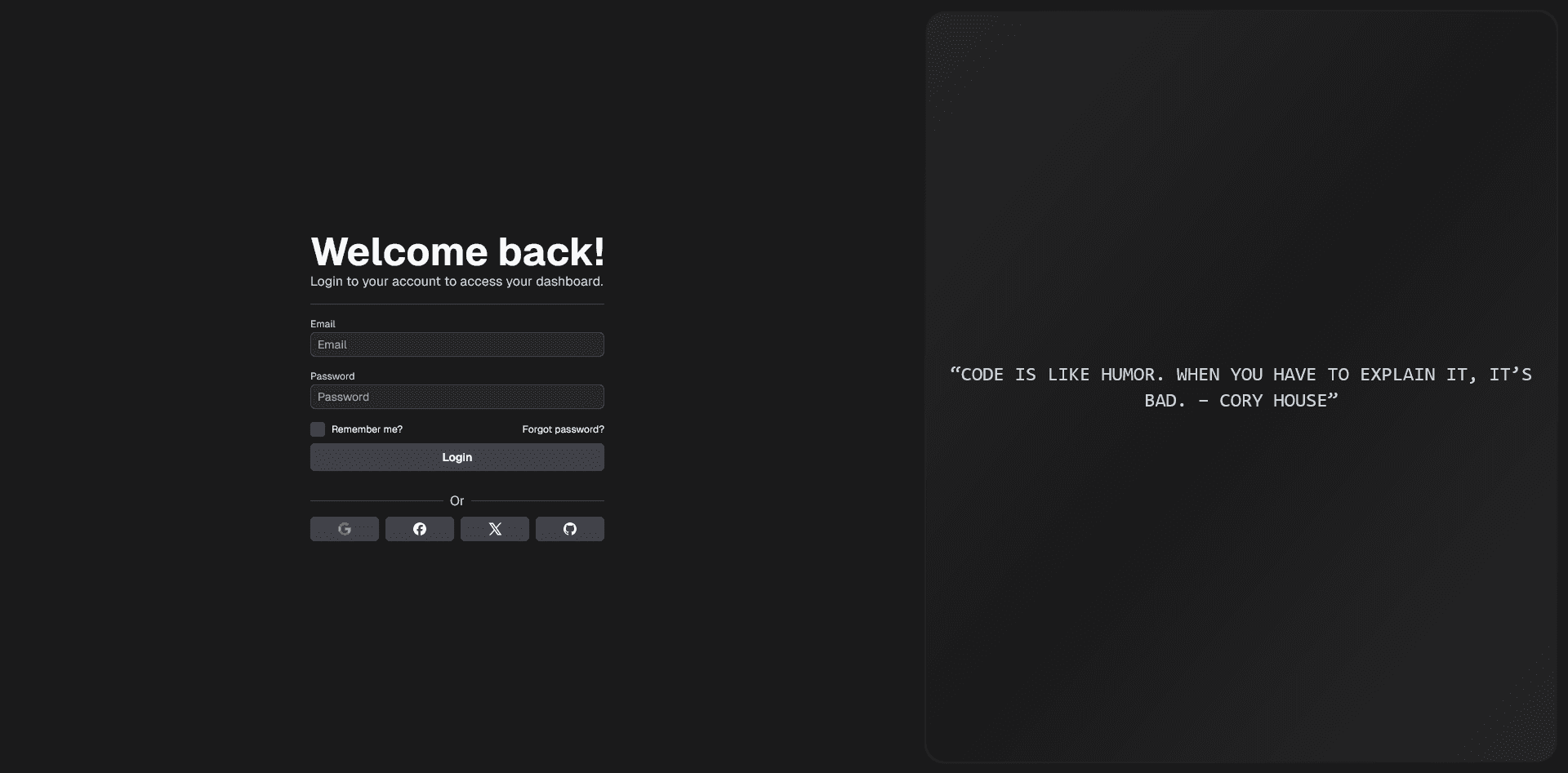 Login Template 1